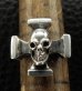 Photo8: Quarter Skull On Square Hammer Cross Ring