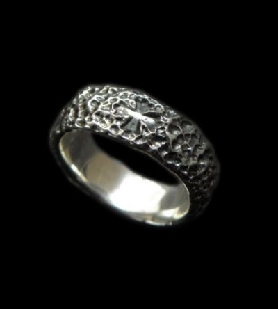 Photo1: Chiseled H.W.O Ring