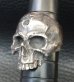 Photo12: Medium Large Skull Ring Without Jaw