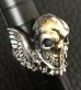 Photo18: 18k Gold Blood Face Skull Wing Ring