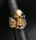 Photo17: 18k Gold Blood Face Skull Wing Ring