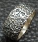 Photo4: Multi Engraved Large Chiseled H.W.O Ring