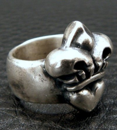 Photo2: Quarter Single Heart Crown Ring