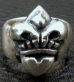 Photo5: Quarter Single Heart Crown Ring