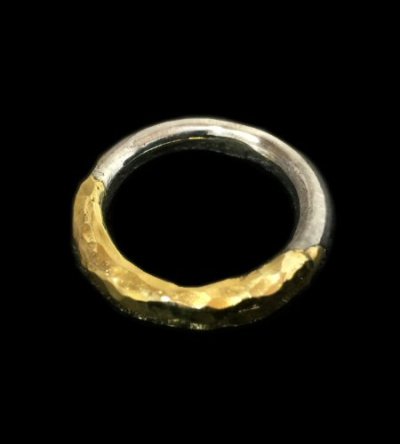 Photo1: Hammerd 18k Gold Blood On Half Size G-stamp O-ring