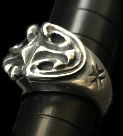 Photo1: Sculpted Oval Ring