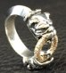 Photo4: Pave Dia On 18K Gold Ring With 1/9 Old Bulldog Ring