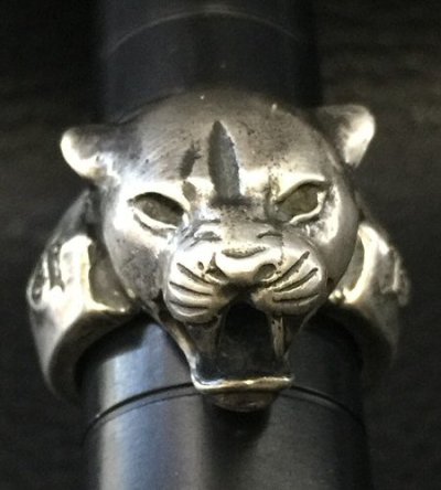 Photo2: Long Neck Panther Ring