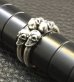 Photo11: Phantom T-bar Skull Bangle Ring