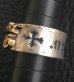 Photo3: 18K Gold High Raised G & Crown On Wide Cigar Band Ring