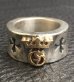 Photo9: 18K Gold High Raised G & Crown On Wide Cigar Band Ring