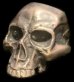 Photo1: Old Large Skull Ring Without Jaw (1)