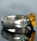 Photo5: Pure Gold Wrap Raised Maltese Cross H.W.O Ring