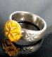 Photo3: Pure Gold Wrap Raised Maltese Cross H.W.O Ring