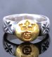 Photo1: Pure Gold Wrap G&Crown H.W.O Ring (1)