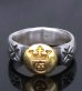 Photo3: Pure Gold Wrap G&Crown H.W.O Ring