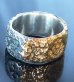 Photo4: Pure Gold Wrap Multi Engraved Large Chiseled H.W.O Ring [Atelier Mark]