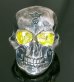 Photo3: Pure Gold Wrap Eyes Large Skull Ring with Jaw 2nd generation