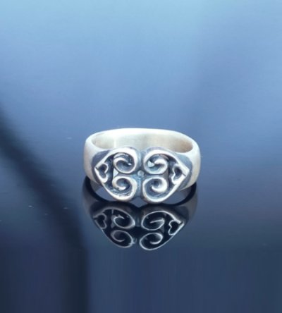 Photo2: 9mm Double Heart Ring