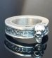 Photo5: Twelve Small Skull On 7.5mm Wide Side Flat Chiseled Reel Ring