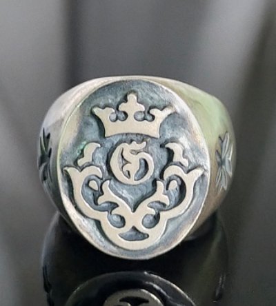 Photo1: Atelier Mark Signet Ring