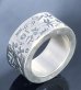 Photo7: 12mm Wide Multi Stamp Flat Bar Ring Bold