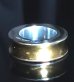 Photo10: Pure Gold Wrap 10 x 6mm Wide Bolo Neck Smooth Reel Ring [R-192]