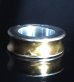 Photo1: Pure Gold Wrap 10 x 6mm Wide Bolo Neck Smooth Reel Ring [R-192] (1)
