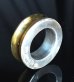 Photo3: Pure Gold Wrap 10 x 6mm Wide Bolo Neck Smooth Reel Ring [R-192]