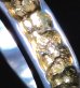 Photo5: Pure Gold Wrap 7 x 5mm Wide Bolo Neck Chiseled Reel Ring