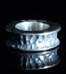 Photo3: 10 x 5.8mm Wide Bolo Neck Chiseled Reel Ring