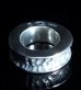 Photo1: 10 x 5.8mm Wide Bolo Neck Chiseled Reel Ring (1)