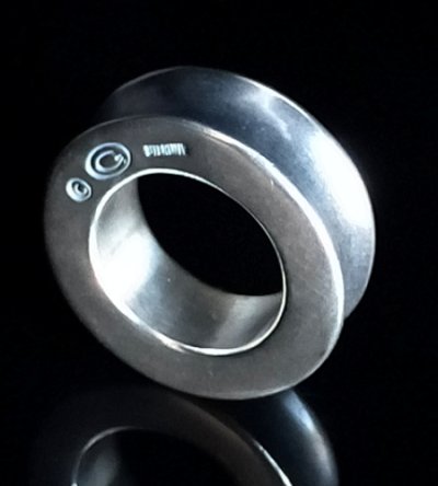Photo3: 10 x 5.8mm Wide Bolo Neck Smooth Reel Ring
