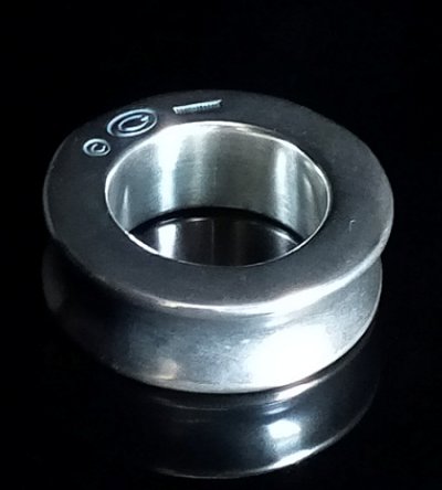 Photo1: 10 x 5.8mm Wide Bolo Neck Smooth Reel Ring