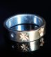 Photo1: Pure Gold Wrap Flat Bar Ring (1)