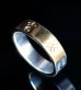 Photo8: Pure Gold Wrap Flat Bar Ring