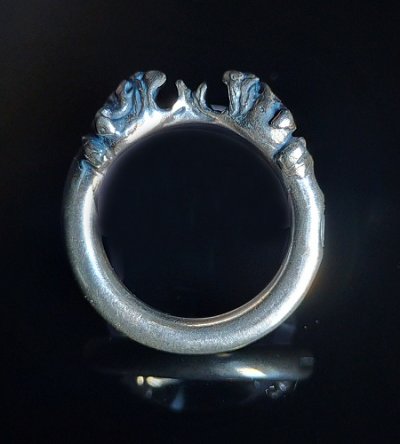 Photo1: One ninth Old Bulldog G Stamp On O-ring
