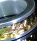 Photo7: Pure Gold Wrap 7.5 x 3mm Wide Side Flat Chiseled Reel Ring