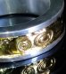 Photo6: Pure Gold Wrap 7.5 x 3mm Wide Side Flat Chiseled Reel Ring