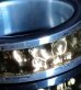 Photo3: Pure Gold Wrap 7.5 x 3mm Wide Side Flat Chiseled Reel Ring