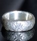 Photo1: Mini Textured H.W.O Ring (1)