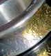 Photo10: Smooth & Pure Gold Wrap Mini Textured 10 x 6mm Wide Bolo Neck Reel Ring