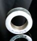Photo4: Smooth & Pure Gold Wrap Mini Textured 10 x 6mm Wide Bolo Neck Reel Ring