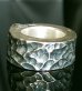 Photo4: Twelve Small Skull On 11mm Wide Side Flat Chiseled Ring Bold