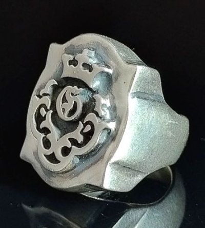 Photo2: Master Raised Atelier Mark Shield Ring