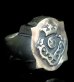 Photo2: Half Raised Atelier Mark Shield Ring (2)