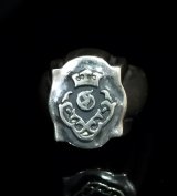 Quarter Raised Atelier Mark Shield Ring