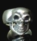 Photo7: Old Single Skull  Full Head Ring