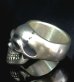 Photo5: Old Single Skull  Full Head Ring