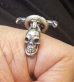 Photo3: Old Bulldog With Skull Triangle Wire O-ring & T-bar Ring
